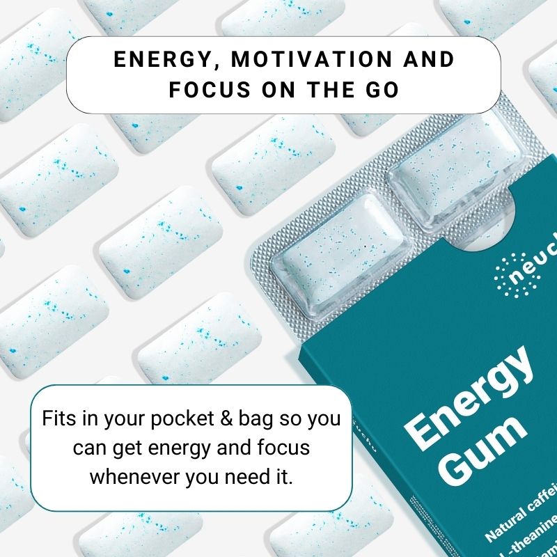 Image of Neuchu Energy & Focus Gum - Caffeine Gum like Redbull.

Gives you energy and focus for hours.