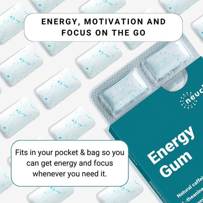 Image of Neuchu Energy & Focus Gum - Caffeine Gum like Redbull.

Gives you energy and focus for hours.